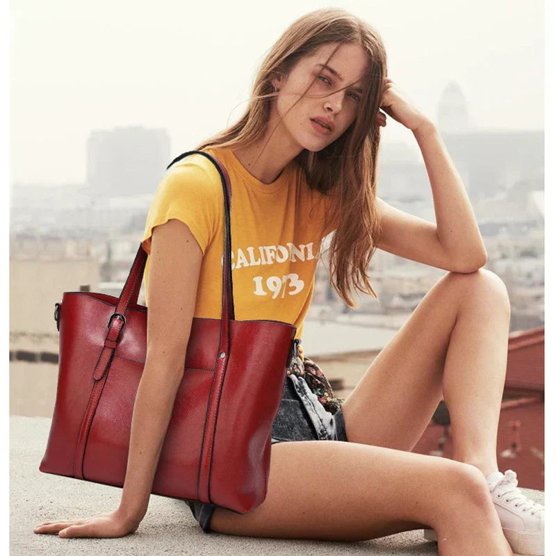 Kelley | Sac à main en cuir luxueux