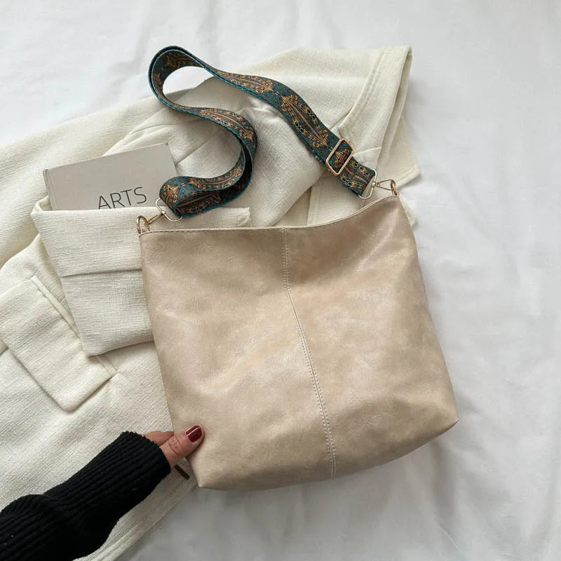 Chelsey - Sac à bandoulière en cuir vintage