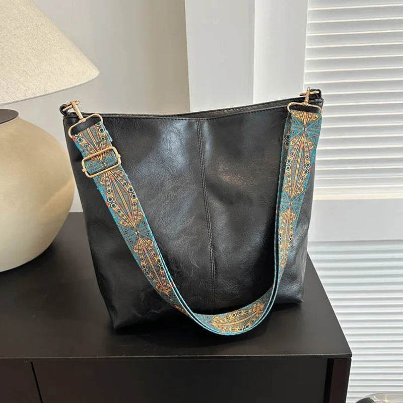 Chelsey - Sac à bandoulière en cuir vintage