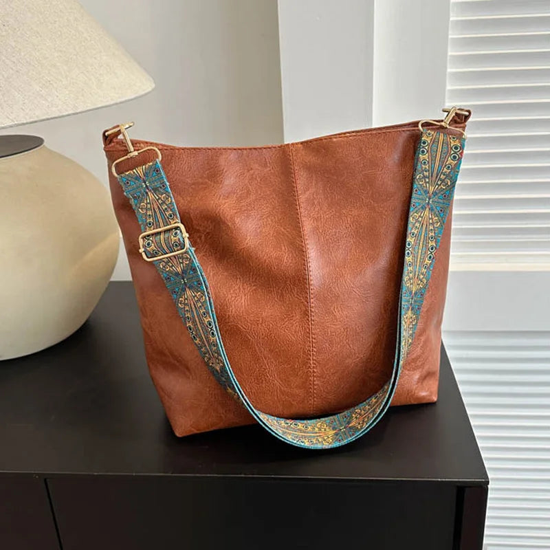 Chelsey - Sac à bandoulière en cuir vintage