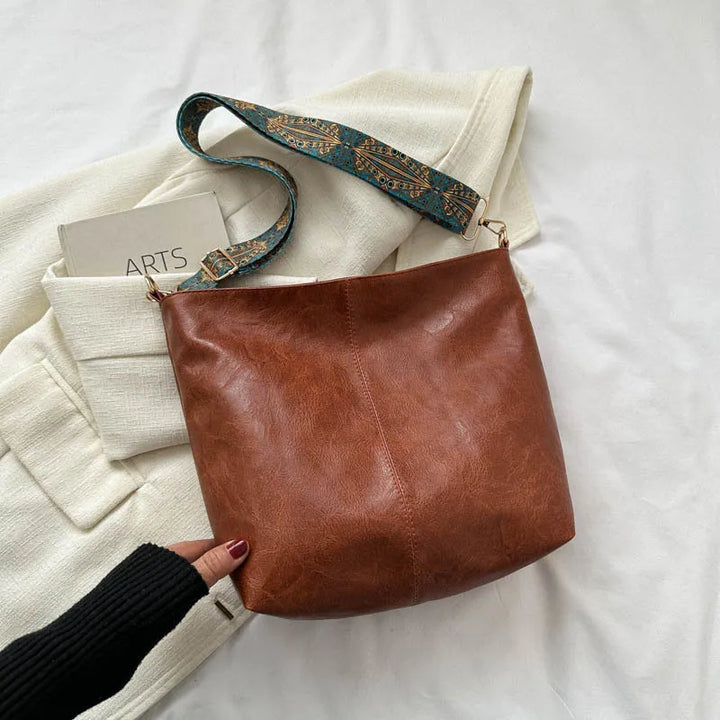 Chelsey - Sac à bandoulière en cuir vintage