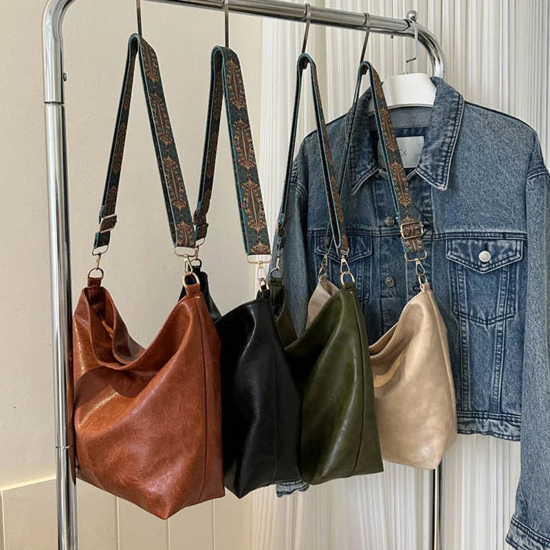 Chelsey - Sac à bandoulière en cuir vintage